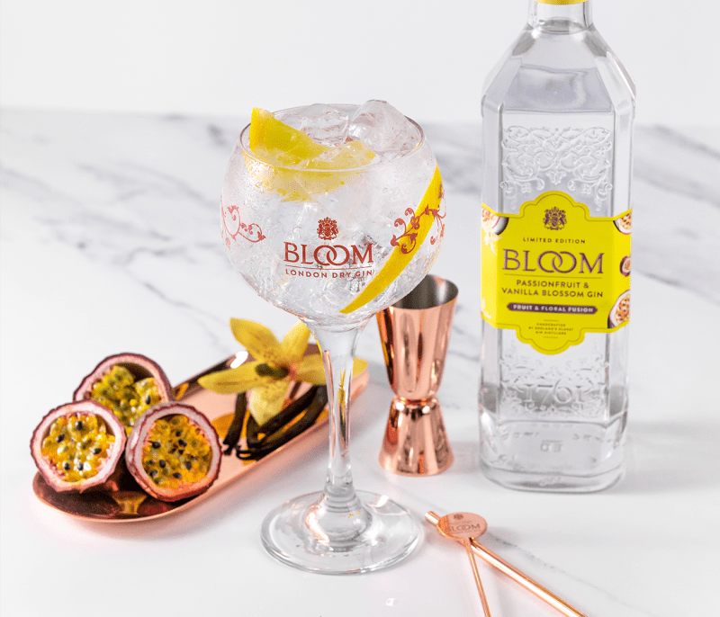 Bloom passionfruit and vanilla blossom gin 17